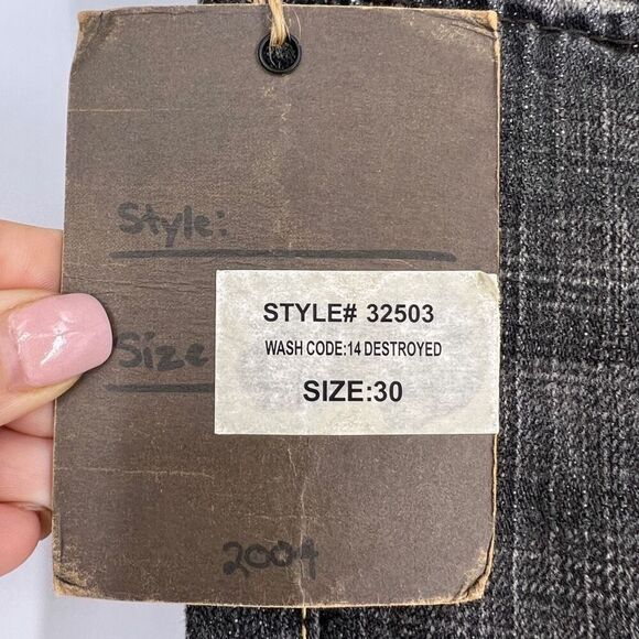 True Religion Women's 30 NWT Vintage Y2K 2004 JOEY Gray Wash Boot Cut Jeans - Picture 3 of 12